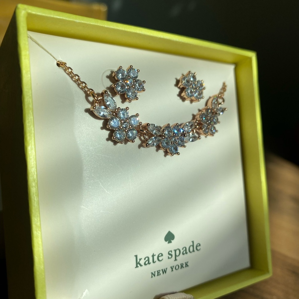 Kate Spade Necklace and Studs Boxed Set - Picture 3 of 3